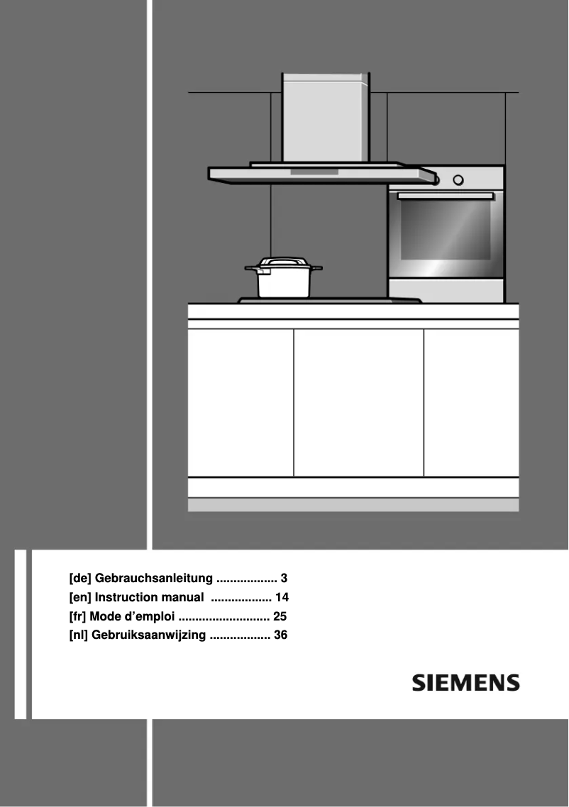 Page 1 de la notice Manuel utilisateur Siemens ED885RB90N