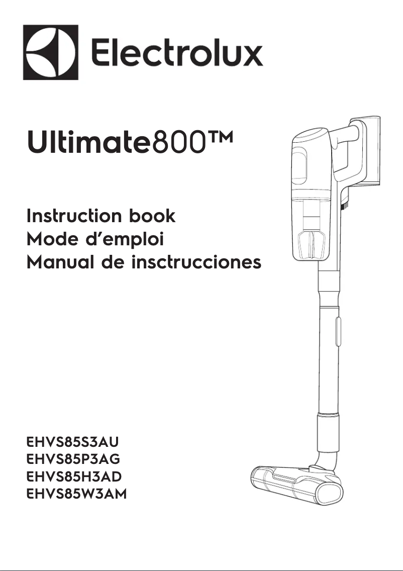 Página 1 del manual Manual de usuario Electrolux Ultimate 800 EHVS85W3AM