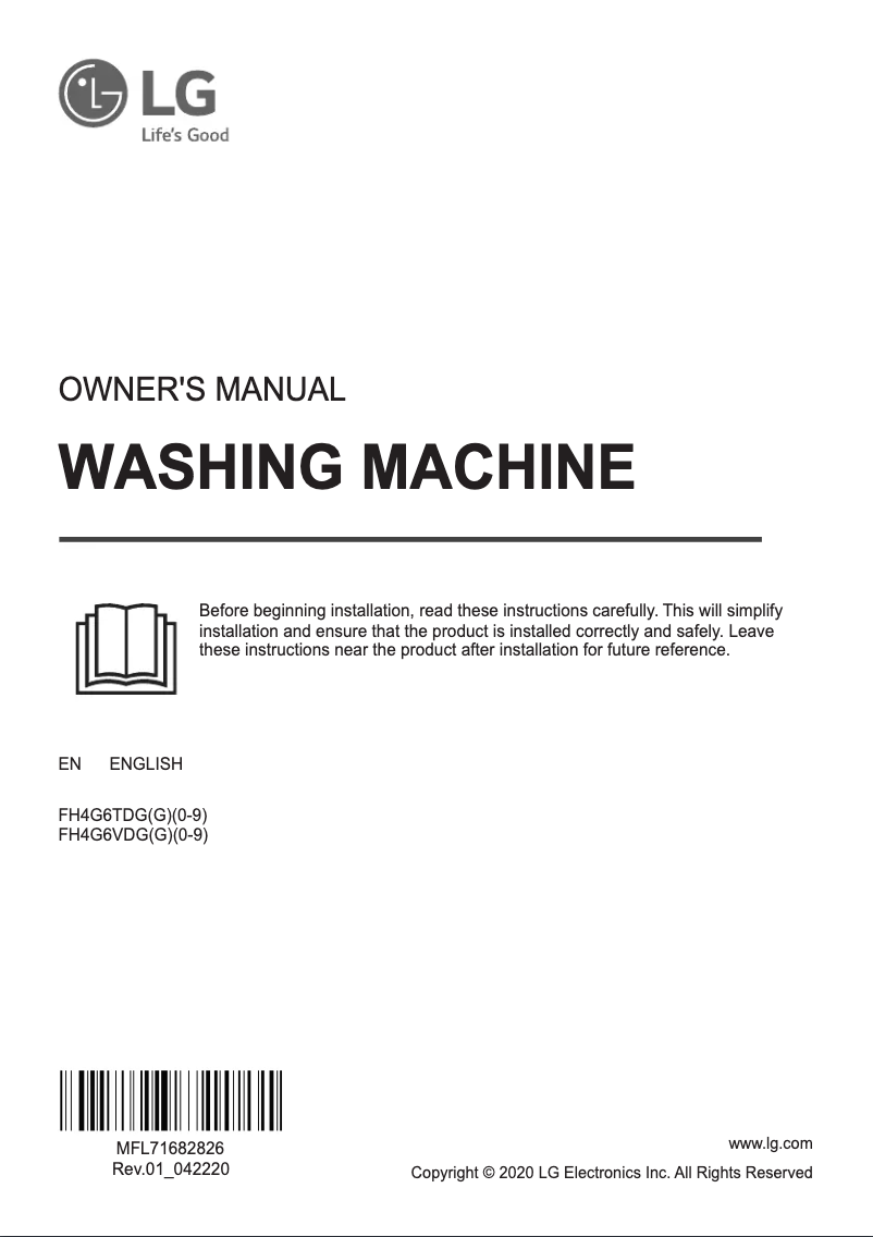 Página 1 del manual Manual de usuario LG FH4G6VDGG6