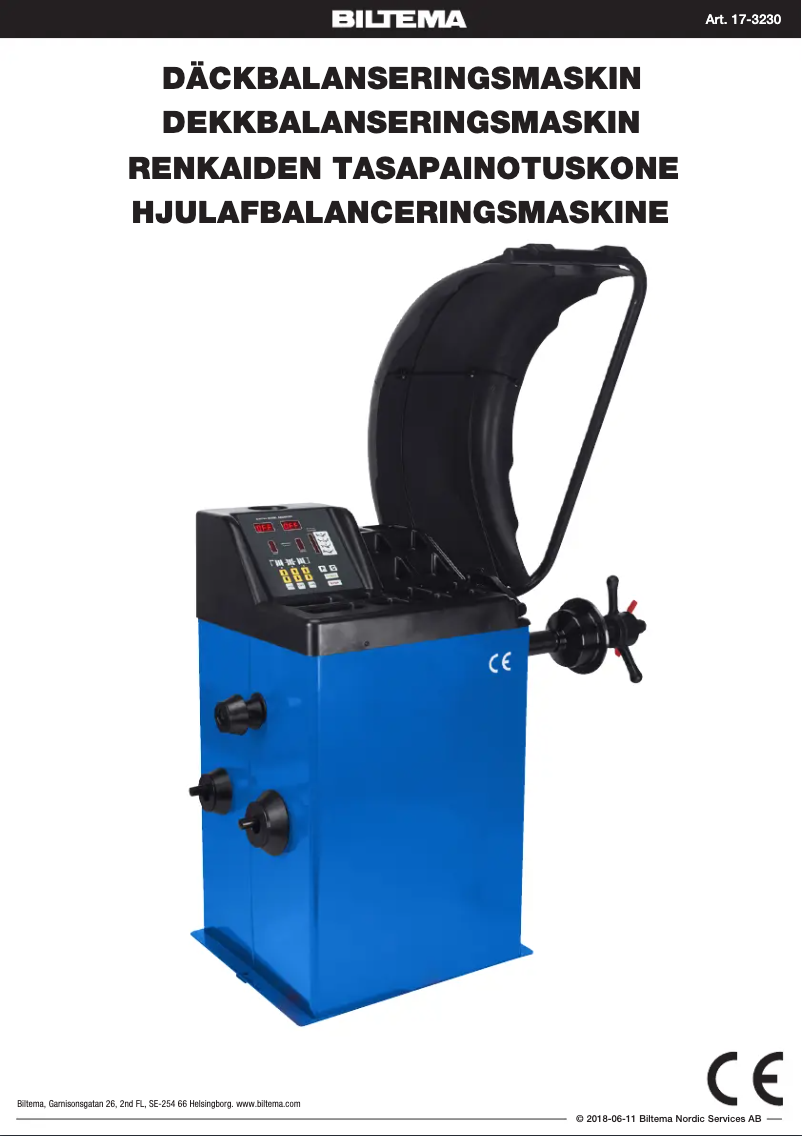 Page 1 of the manual User Manual Biltema 17-3230