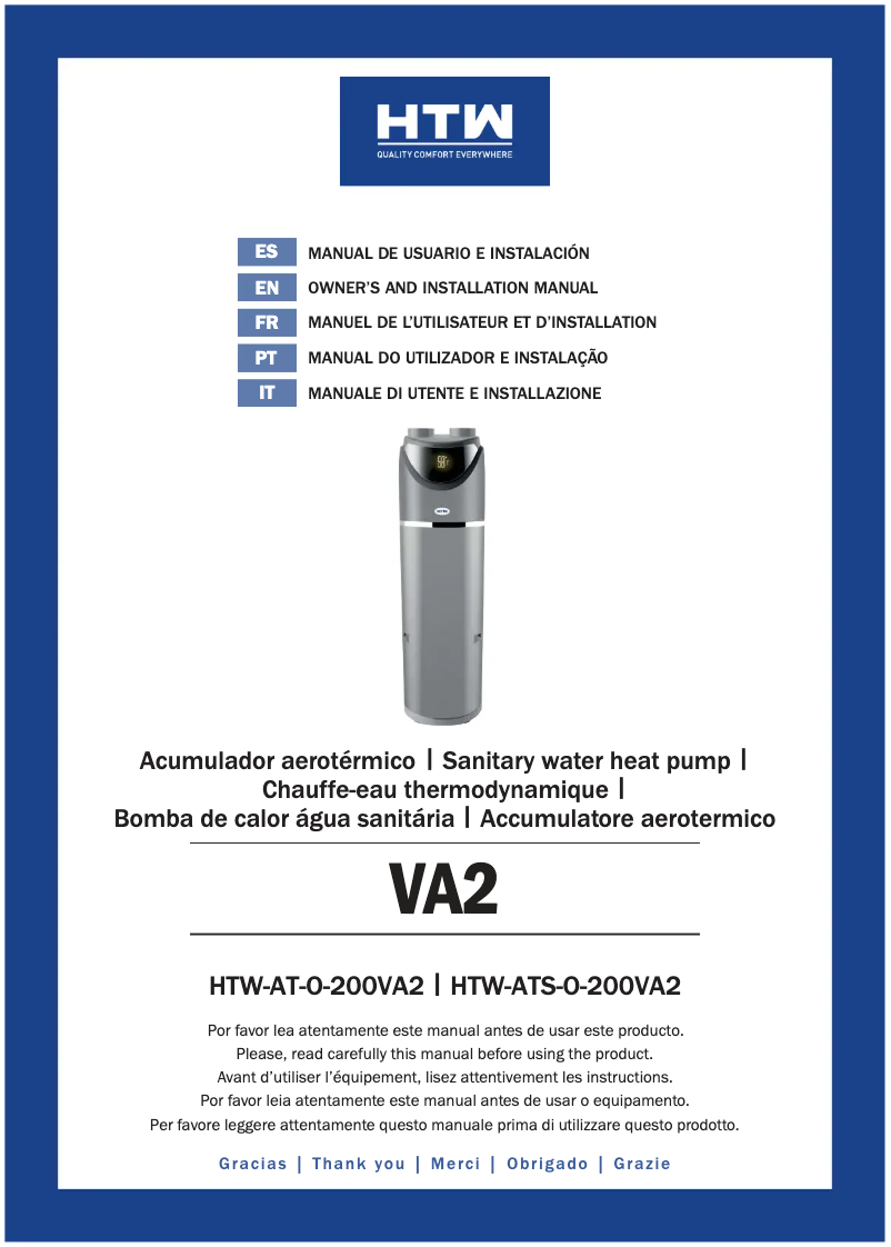 Página 1 del manual Manual de usuario HTW HTW-AT-O-200VA2
