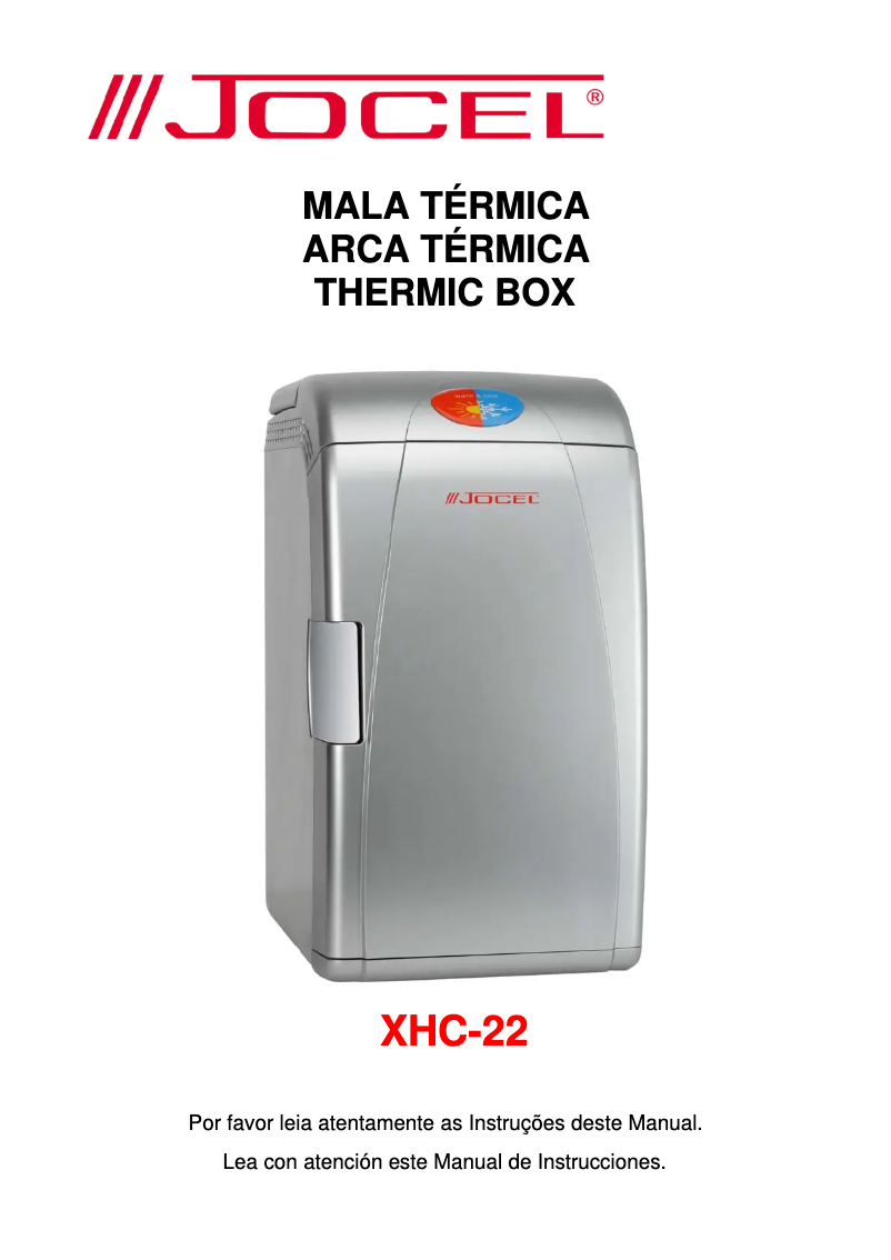 Page 1 de la notice Manuel utilisateur Jocel XHC-22