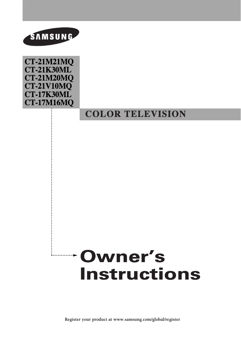 Página 1 del manual Manual de usuario Samsung CT-21K30MH