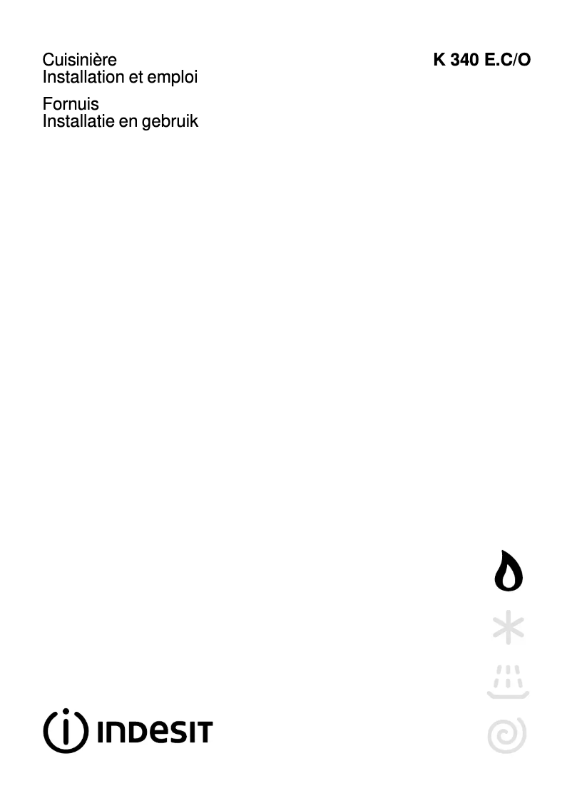 Image de la première page du manuel de l'appareil K 340 E.C/O