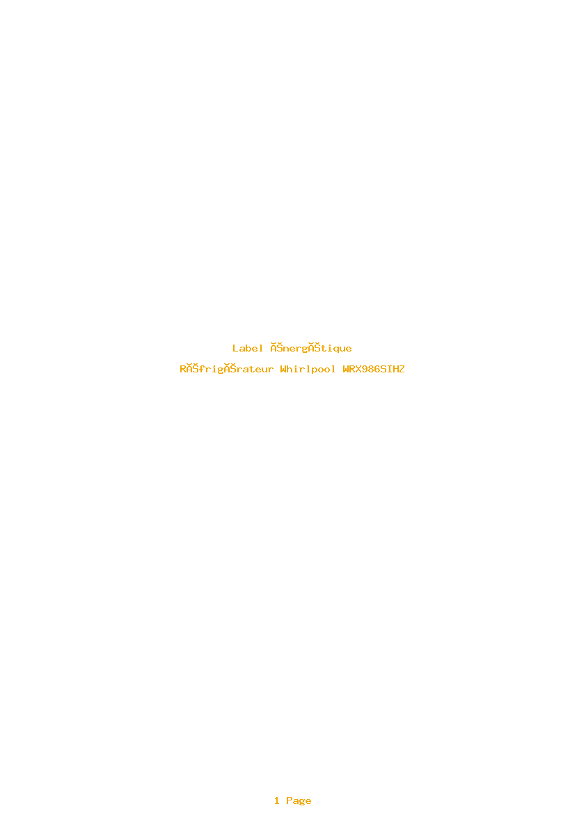 Image de la première page du manuel de l'appareil WRX986SIHZ