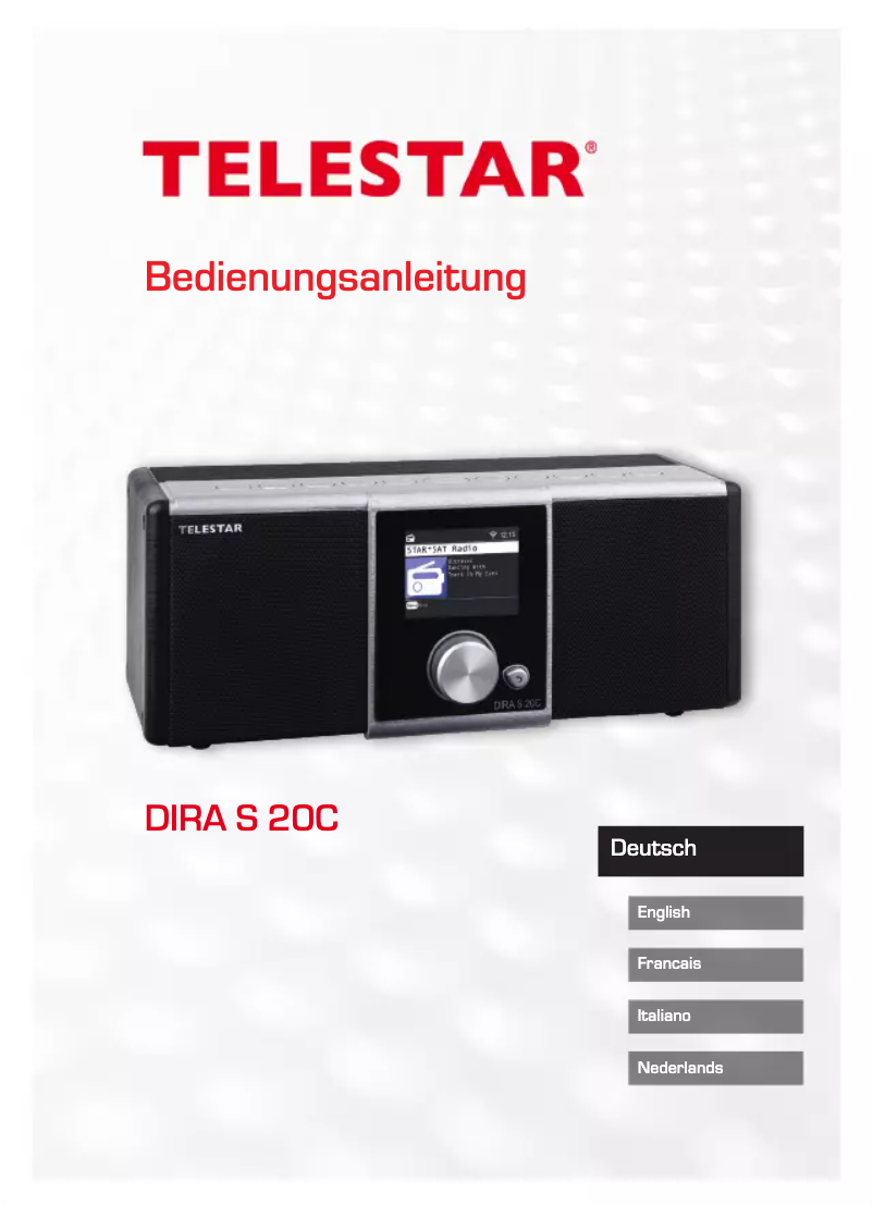 Page 1 de la notice Manuel utilisateur Telestar DIRA S 20C