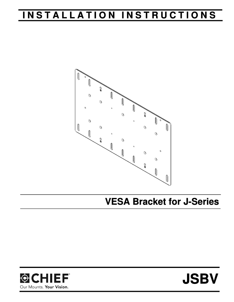 Page 1 de la notice Manuel utilisateur Chief JSBVB