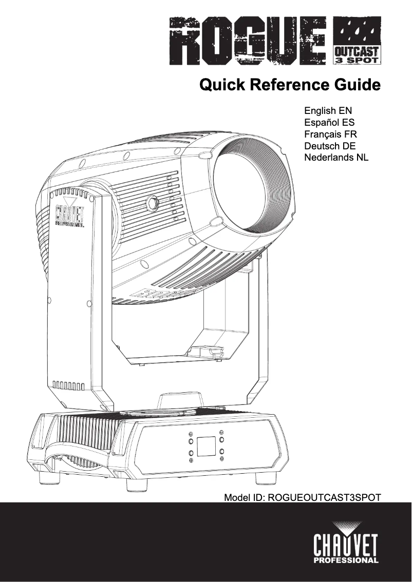 Page 1 of the manual User Manual Chauvet Rogue Outcast 3 Spot