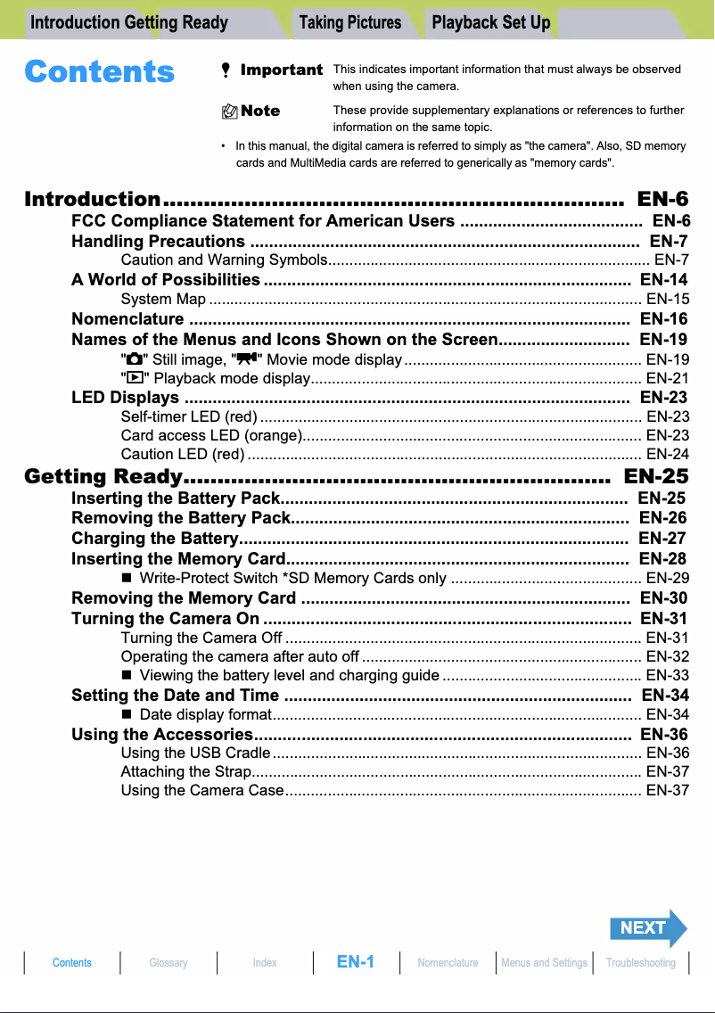 Page 1 de la notice Manuel utilisateur Contax i4R