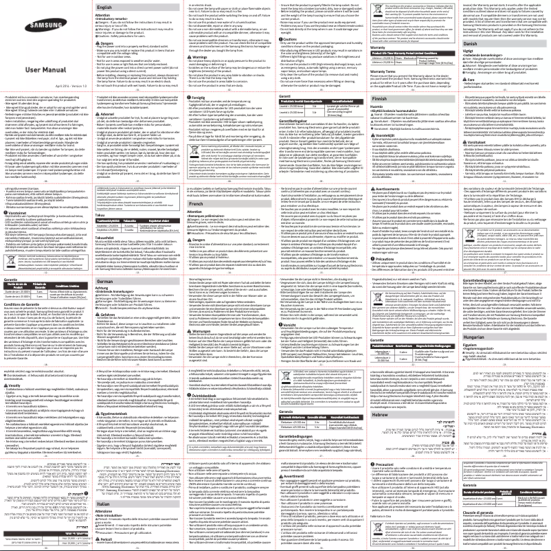 Página 1 del manual Manual de usuario Samsung SI-M8W085AB1EU