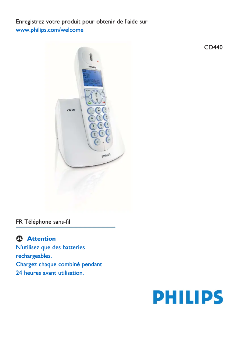 Page 1 of the manual Instruction Manual Philips CD4403S