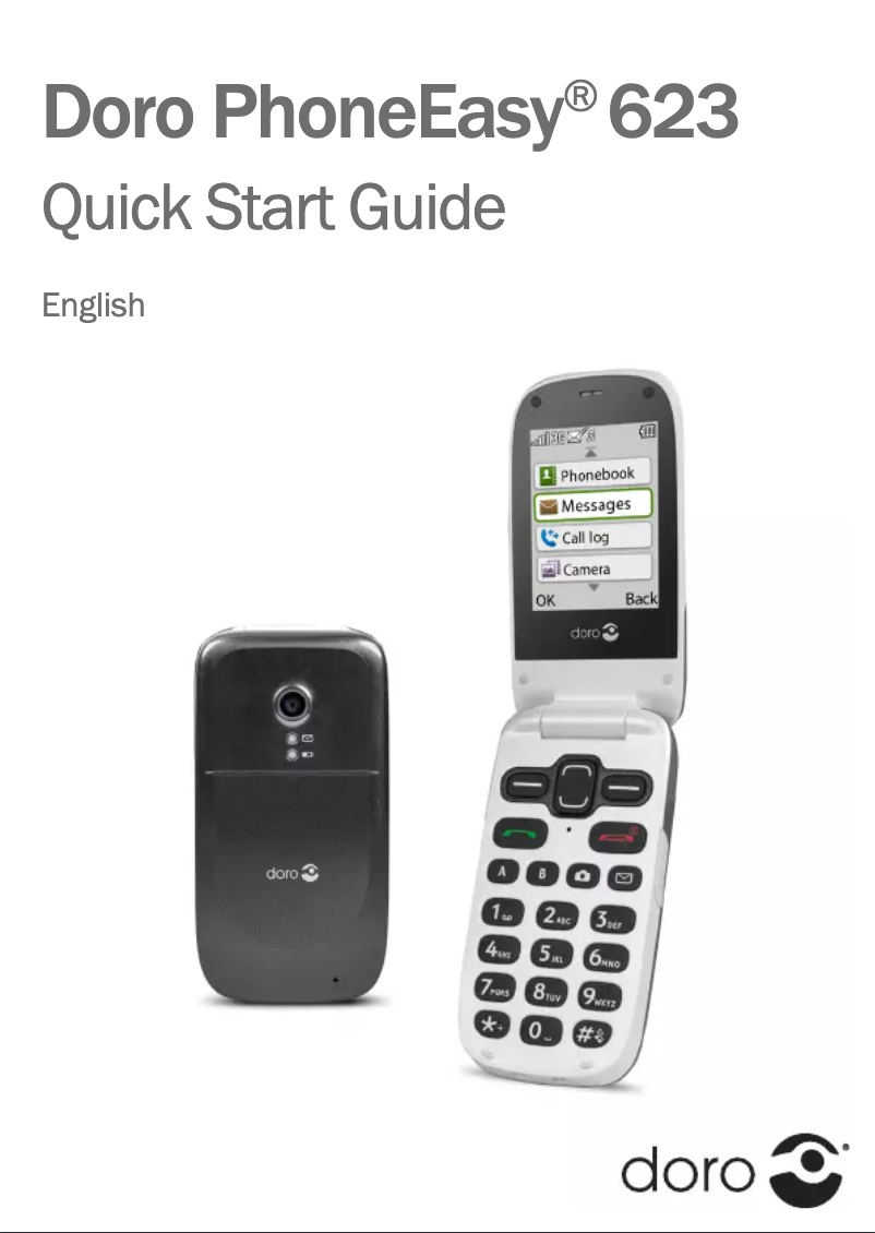 Página 1 del manual Manual de usuario Doro PhoneEasy 623