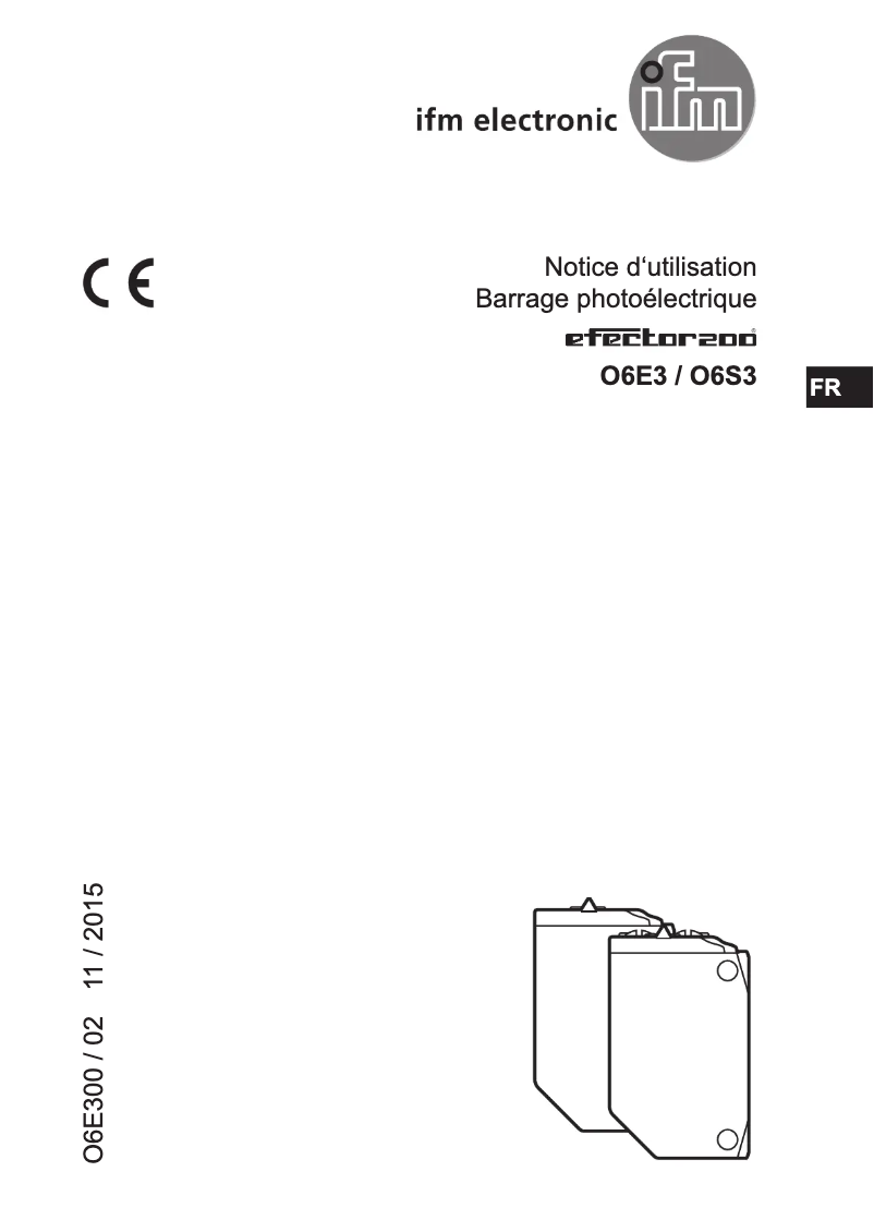 Page 1 de la notice Manuel utilisateur IFM O6S303
