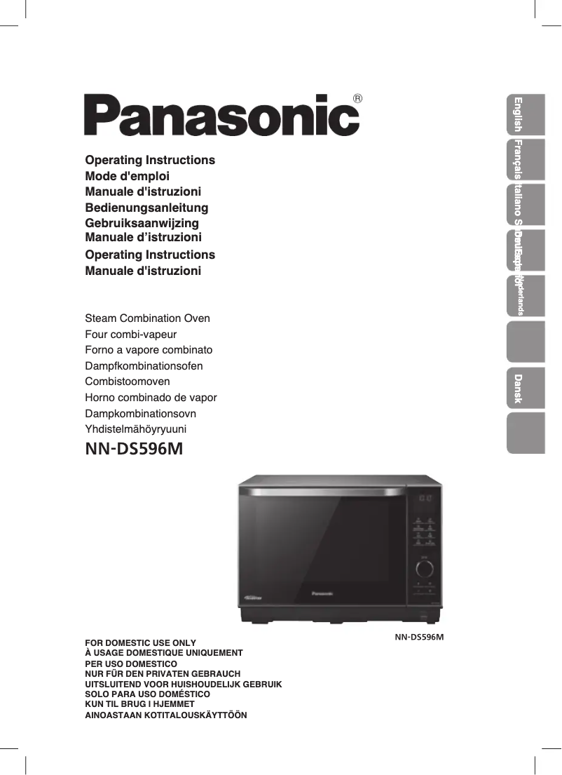 Page 1 de la notice Manuel utilisateur Panasonic NN-DS596MEPG