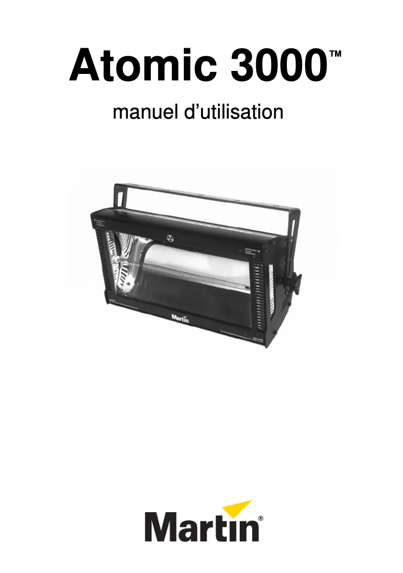 Page 1 de la notice Manuel utilisateur Martin Atomic 3000 DMX