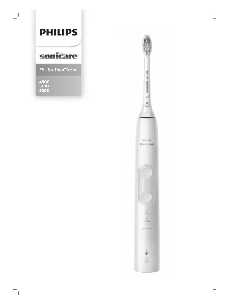 Page 1 de la notice Manuel utilisateur Philips Sonicare ProtectiveClean 5100 HX6851