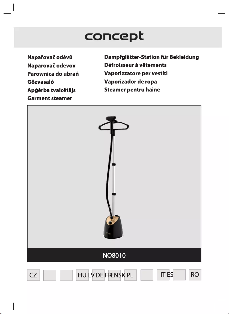 Página 1 del manual Manual de usuario Concept Perfect Steam NO8010
