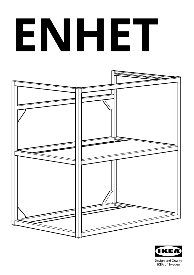 Page 1 de la notice Manuel utilisateur Ikea ENHET 004.816.26