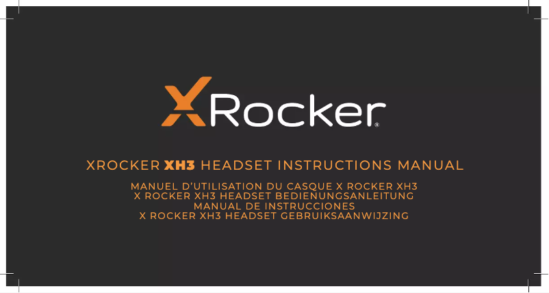 Page 1 of the manual User Manual X Rocker XH3