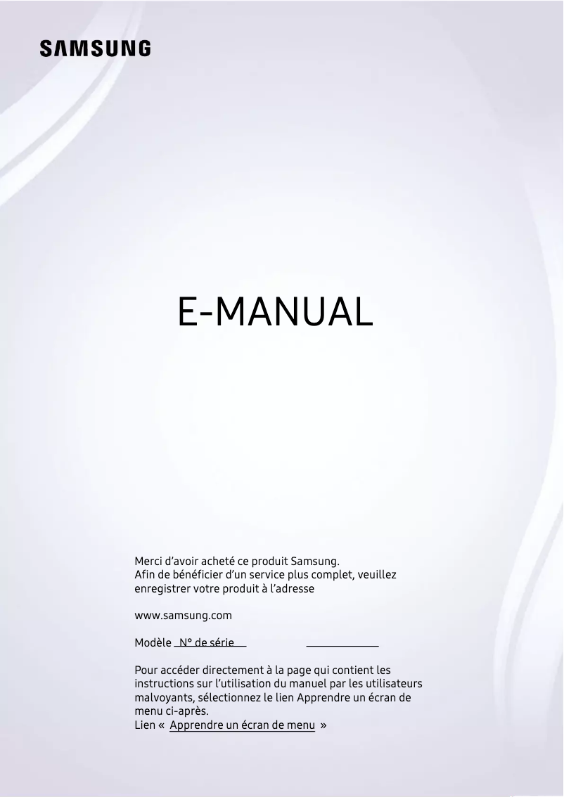 Página 1 del manual Manual de usuario Samsung UE50TU7002U