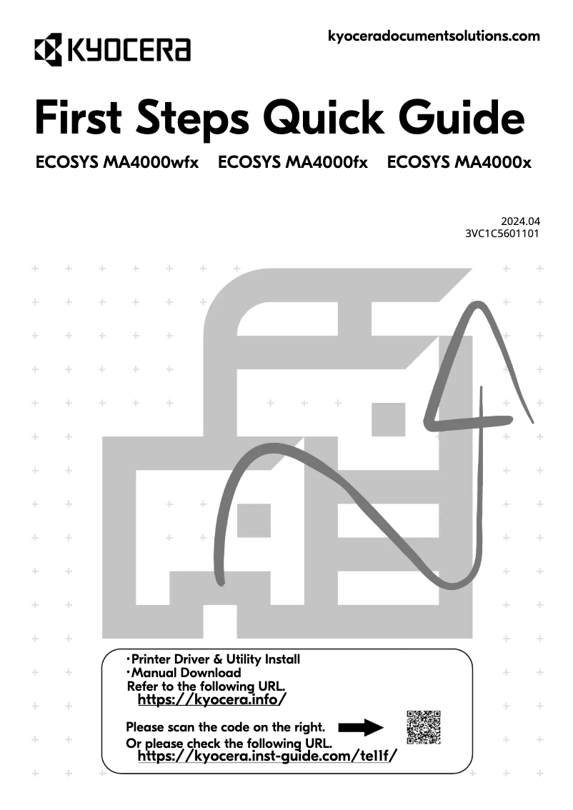 Page 1 de la notice Manuel utilisateur Kyocera ECOSYS MA4000x