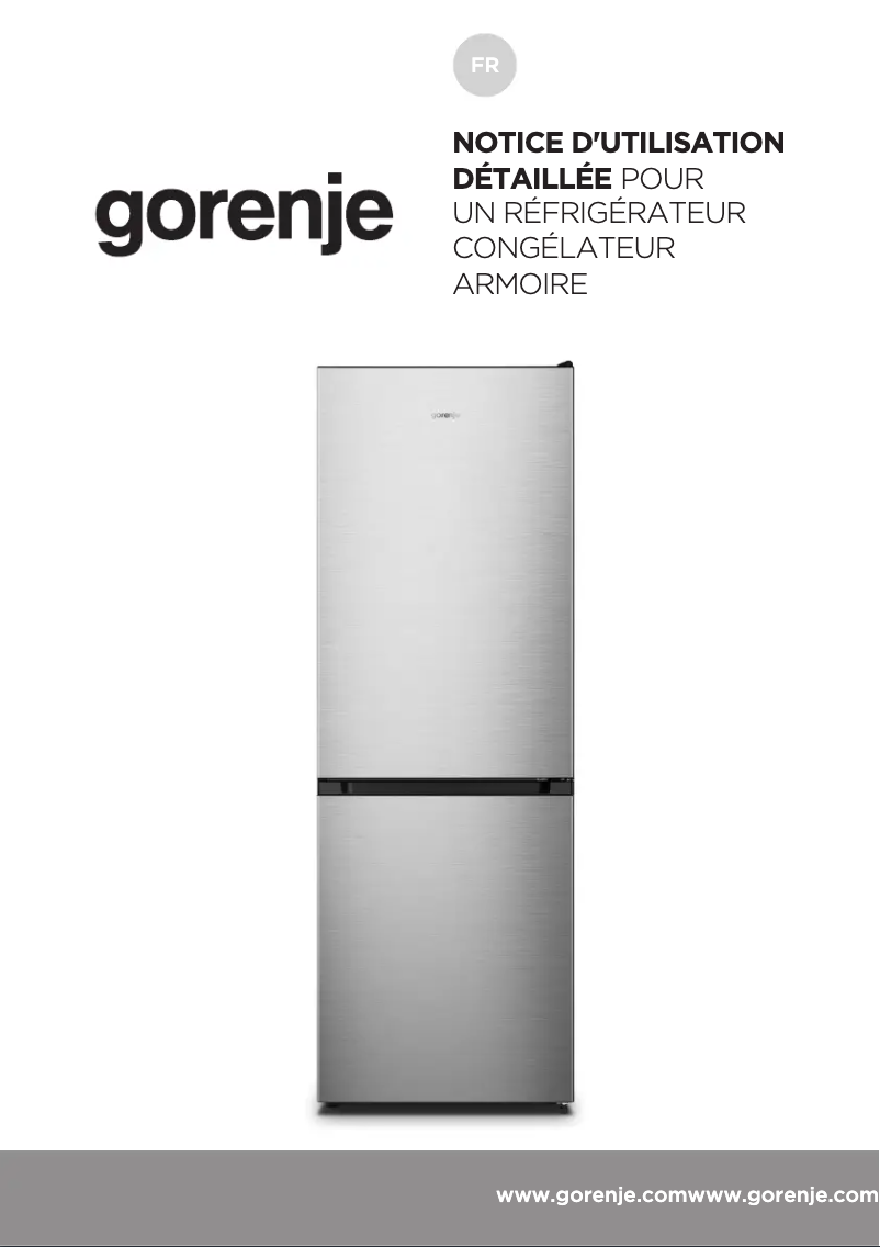 Page 1 de la notice Manuel utilisateur Gorenje NRK619EPXL4