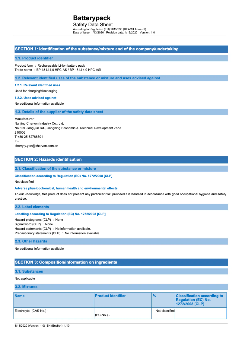 Page 1 de la notice Instructions de sécurité Festool BP 18 Li I