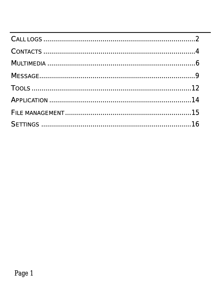 Página 1 del manual Manual de usuario Plum Tweek