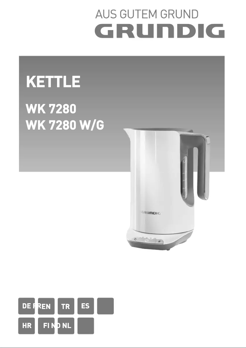 Página 1 del manual Manual de usuario Grundig WK 7280 W