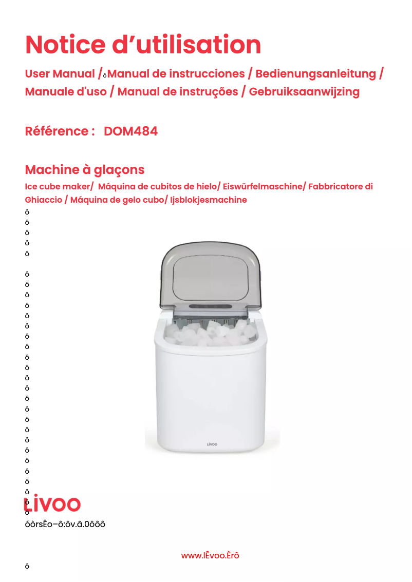 Página 1 del manual Manual de usuario Livoo DOM484