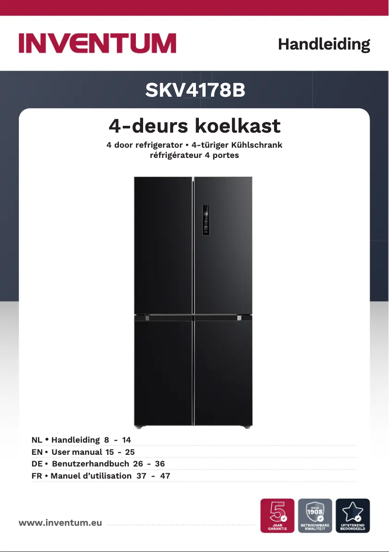 Página 1 del manual Manual de usuario Inventum SKV4178B