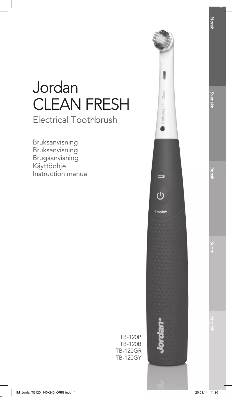 Página 1 del manual Manual de usuario Jordan Clean Fresh