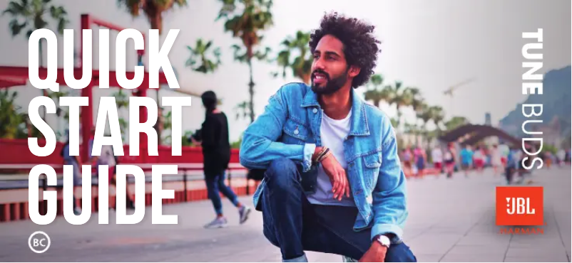 Page 1 de la notice Guide de démarrage rapide JBL Tune Buds