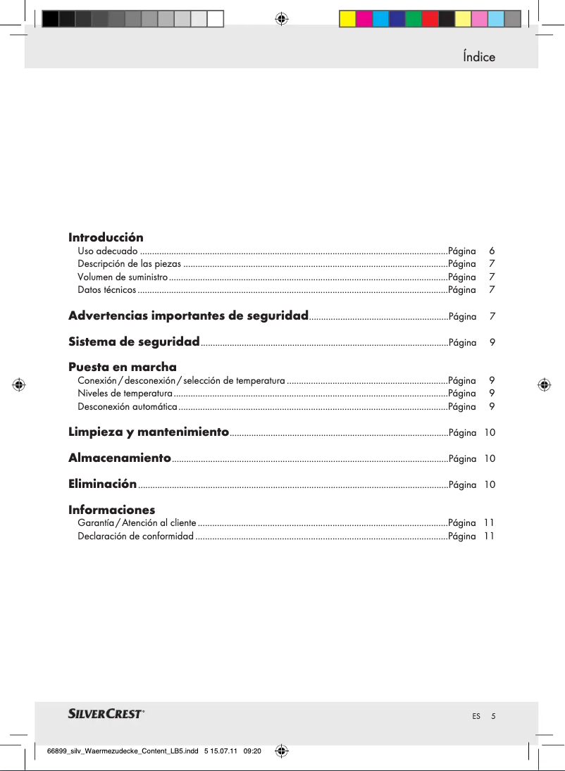 Página 1 del manual Manual de usuario SilverCrest IAN 066899