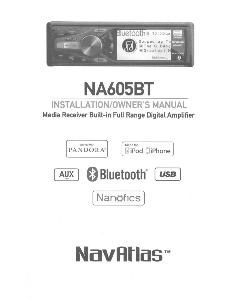 Page 1 of the manual User Manual NavAtlas NA605BT