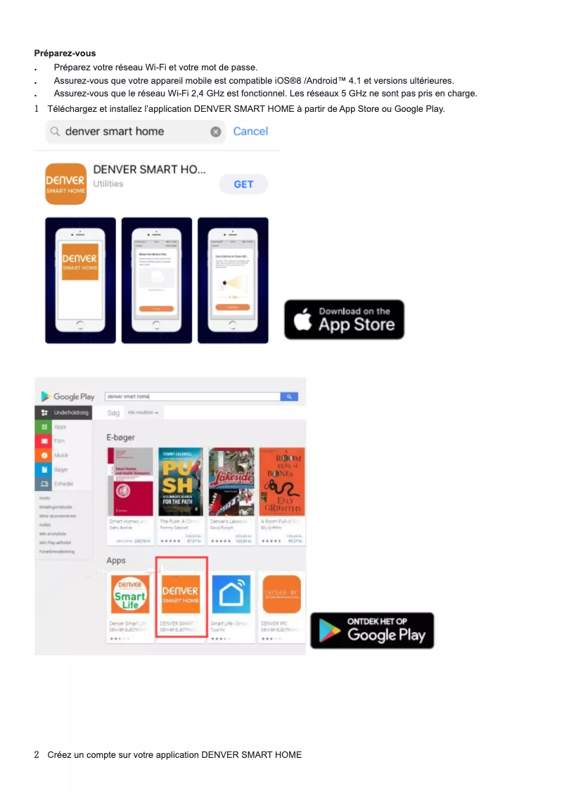 Page 1 de la notice Manuel utilisateur Denver SHC-150