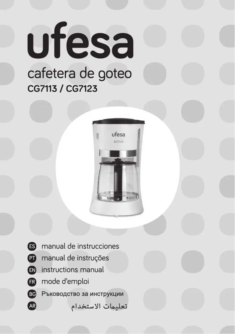 Página 1 del manual Manual de usuario Ufesa Activia CG7113