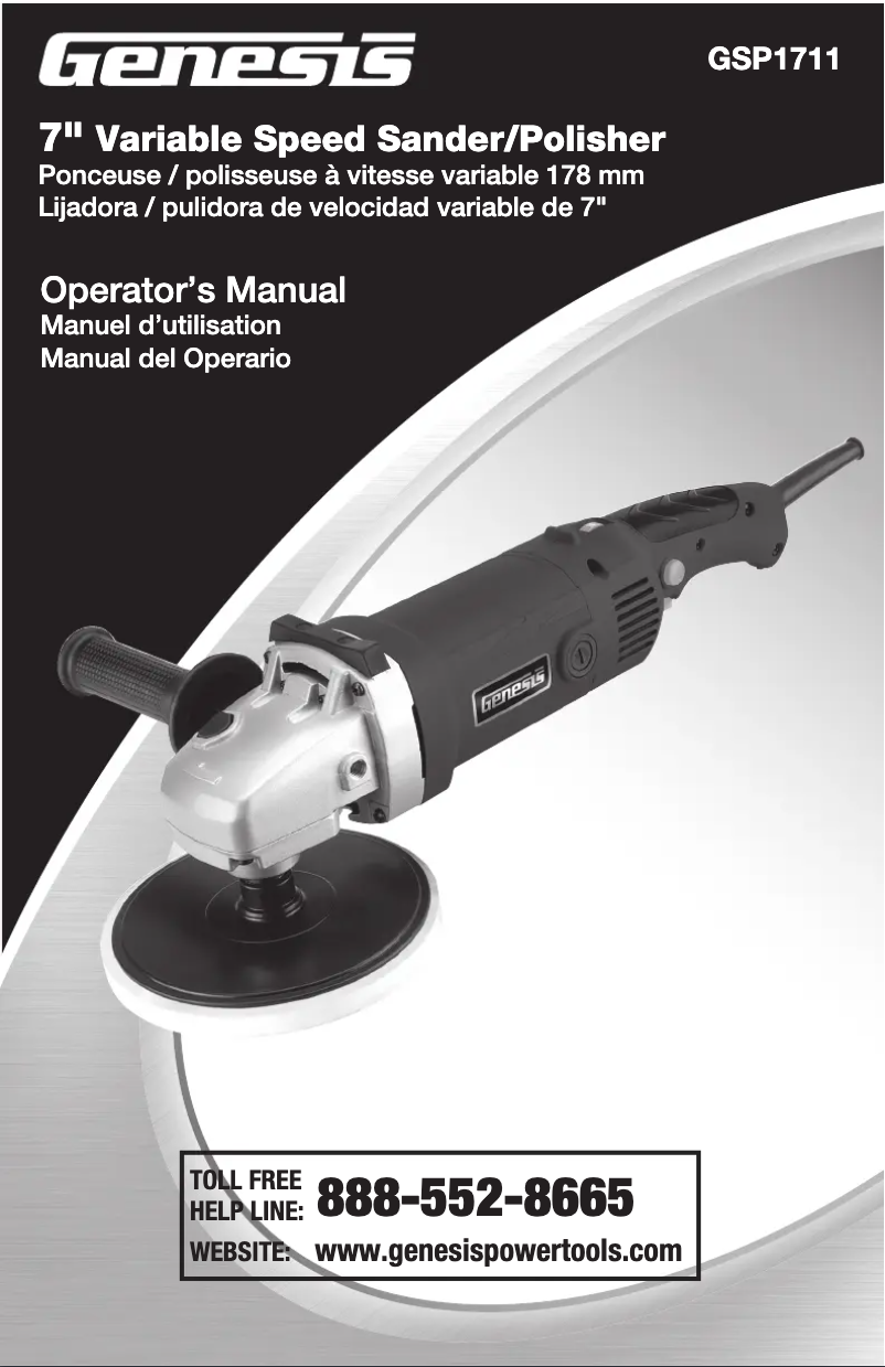Page 1 de la notice Manuel utilisateur Genesis GSP1711