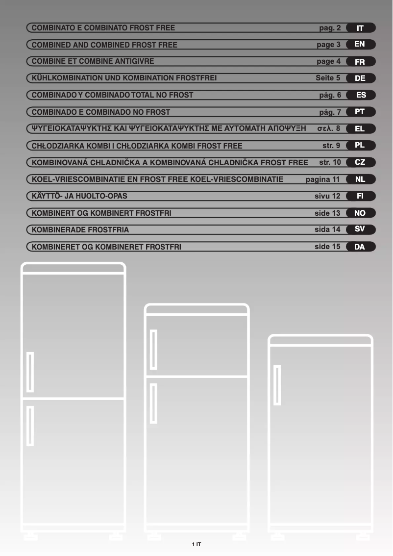 Page 1 of the manual User Manual Candy FRCFMF266A