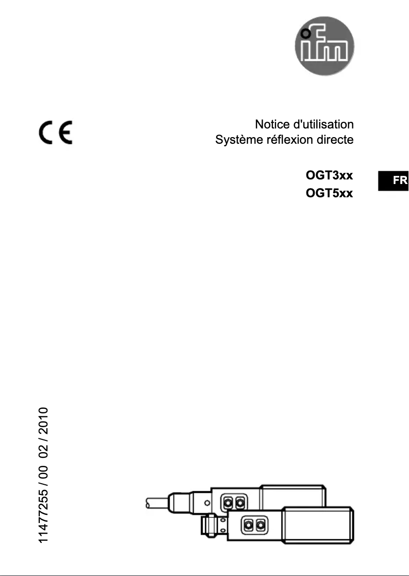 Page 1 de la notice Manuel utilisateur IFM OGT501