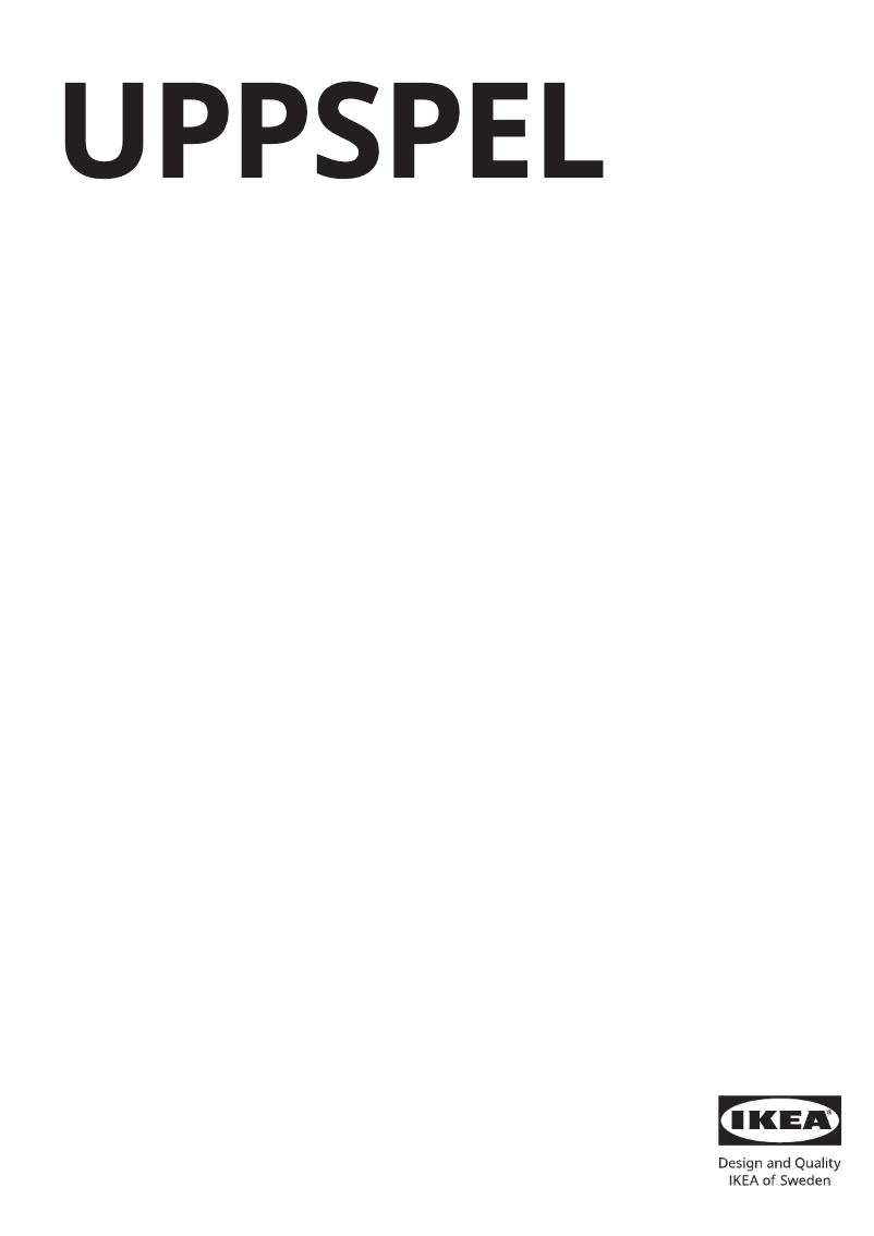 Image de la première page du manuel de l'appareil UPPSPEL 305.113.49