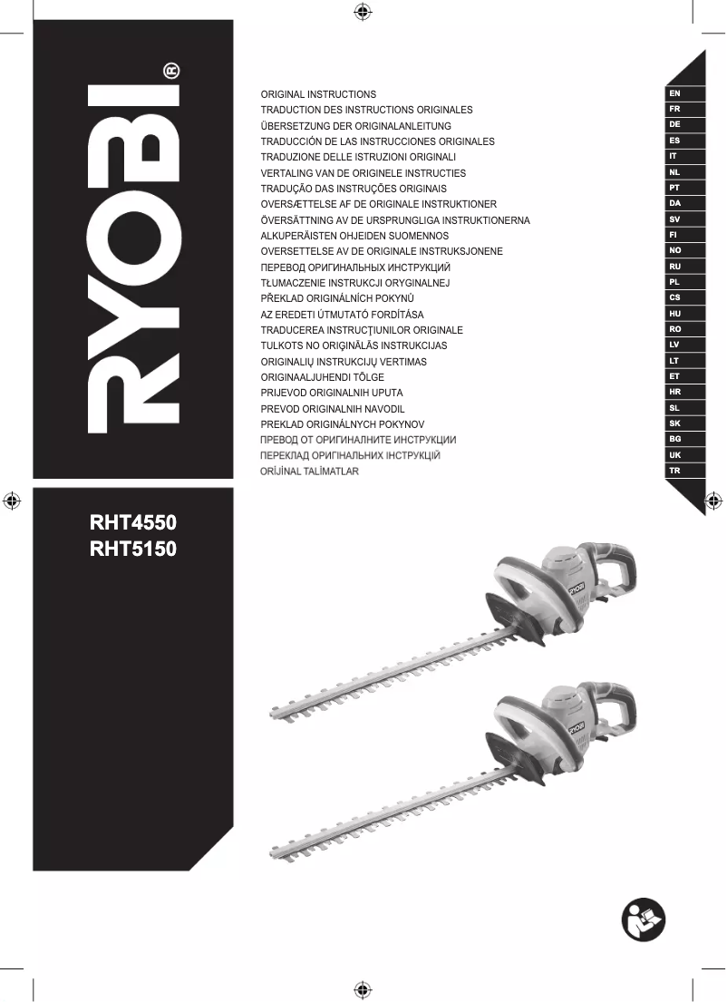 Page 1 de la notice Manuel utilisateur RYOBI RHT4550HS