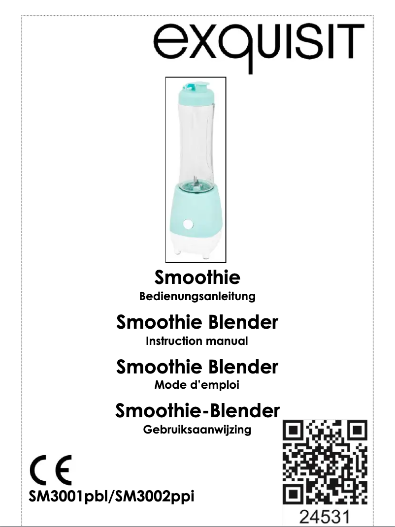 Página 1 del manual Manual de usuario Exquisit SM 3001 pbl