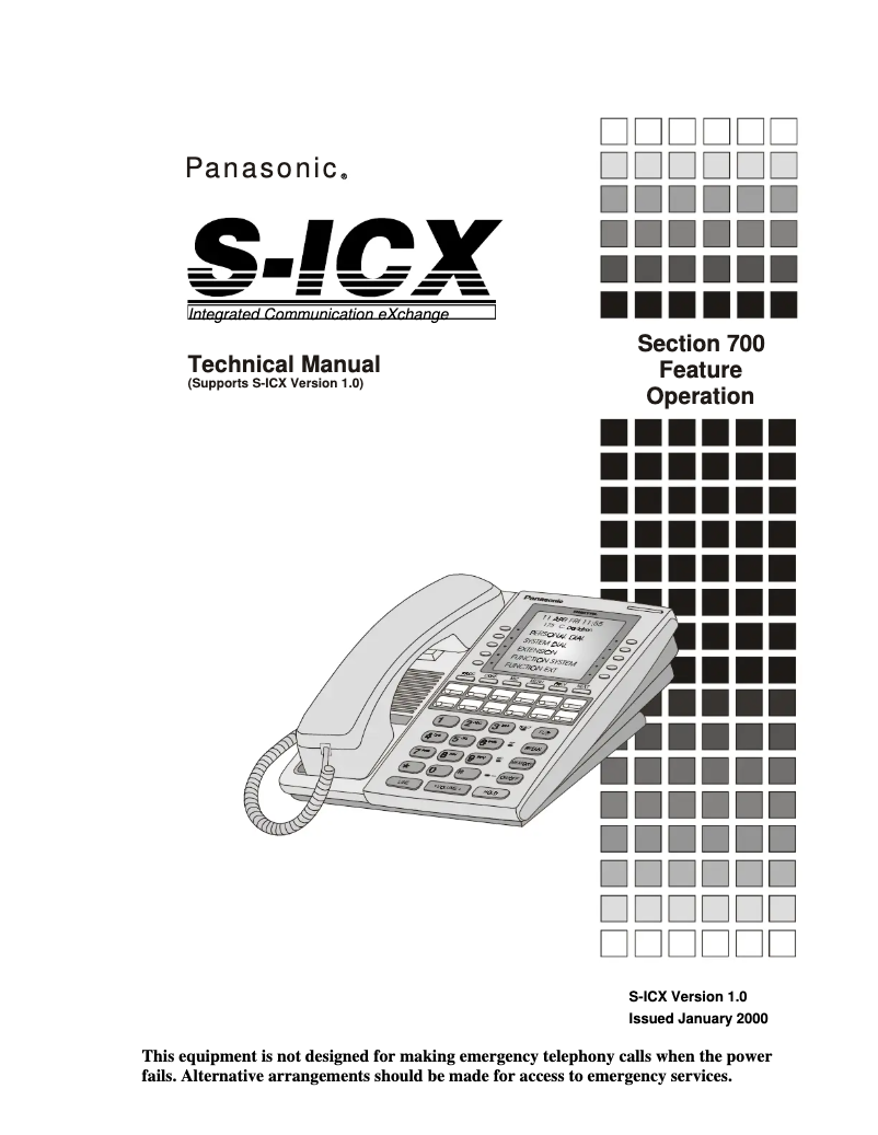 Página 1 del manual Manual de usuario Panasonic S-ICX