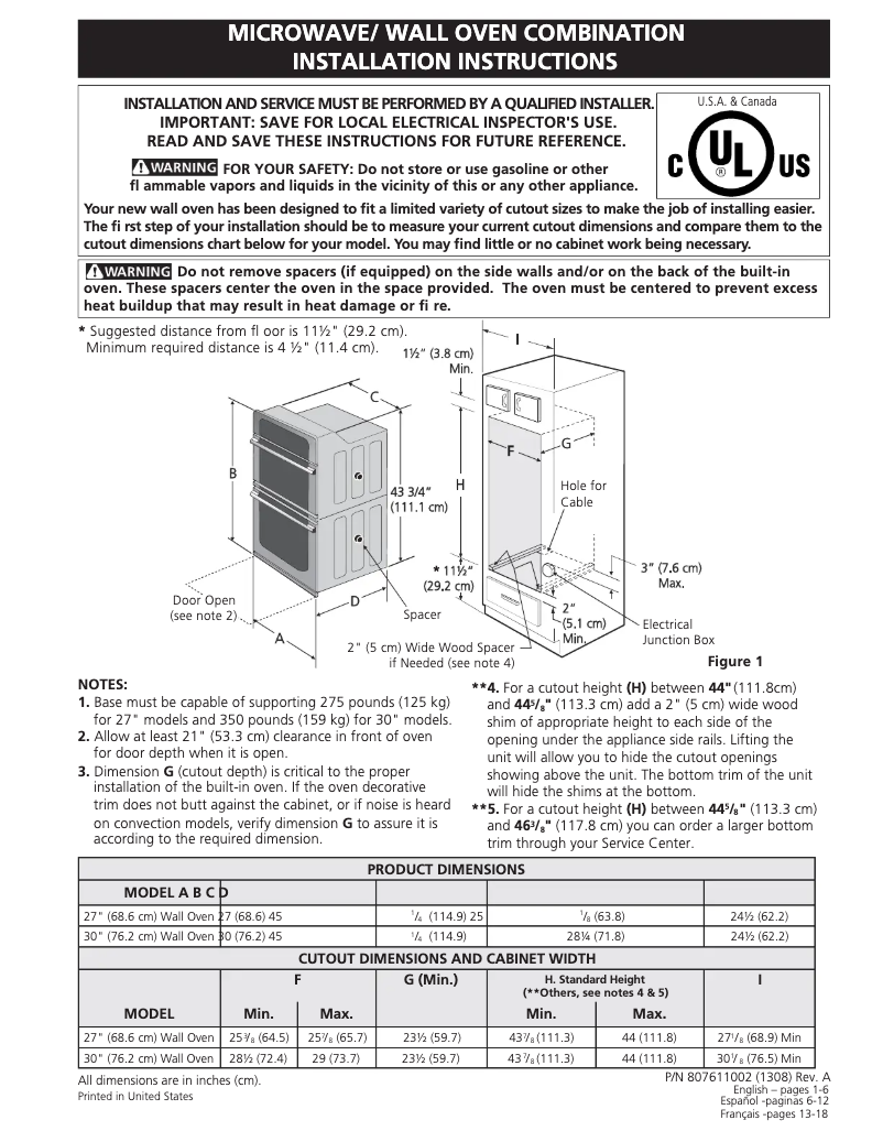 Página 1 del manual Guía de instalación Electrolux EW30MC65PS