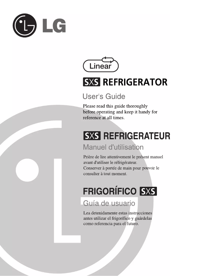 Page 1 de la notice Manuel utilisateur LG GRL2460ACM