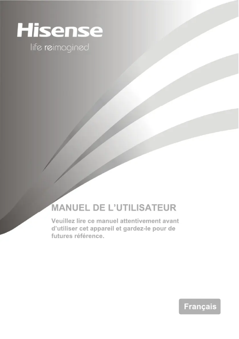 Page 1 de la notice Manuel utilisateur Hisense RB438N4EC2