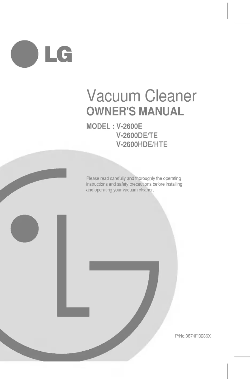 Page 1 de la notice Manuel utilisateur LG V-2600HTE