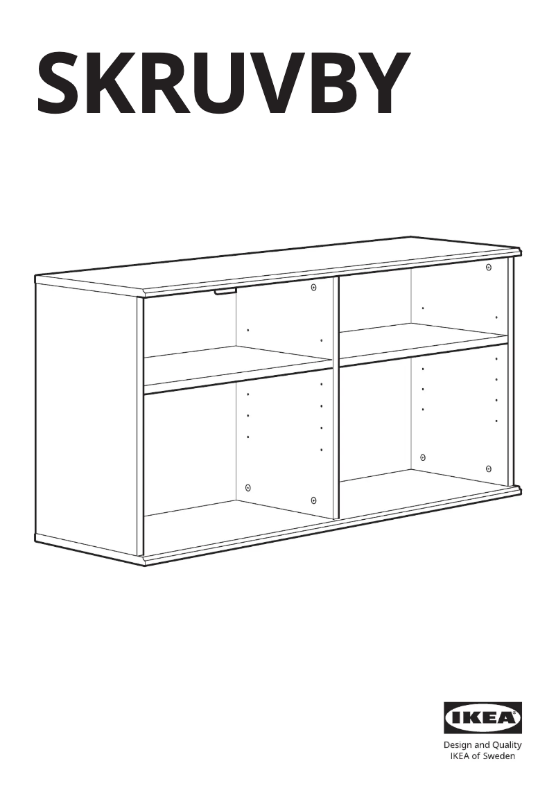 Page 1 de la notice Manuel utilisateur Ikea SKRUVBY 005.035.48