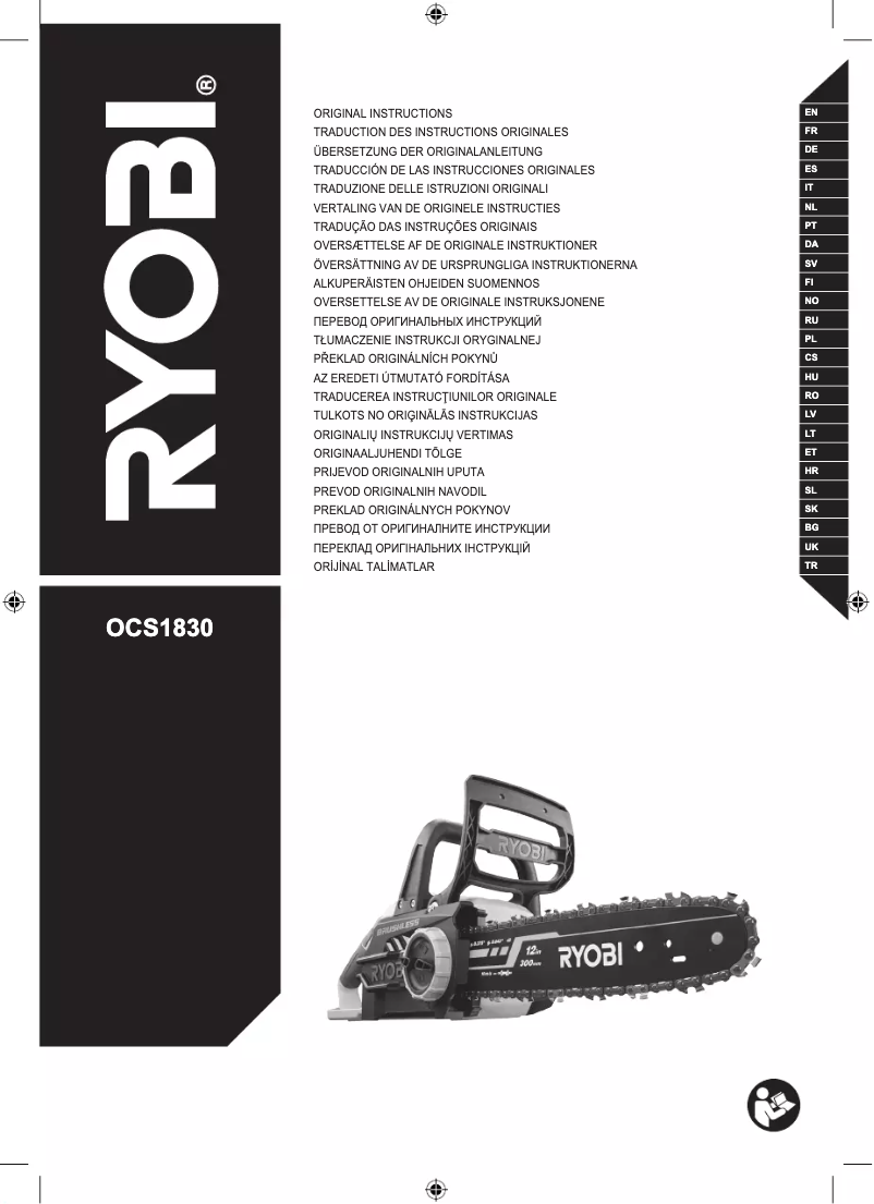 Page 1 de la notice Manuel utilisateur RYOBI One+ OCS1830